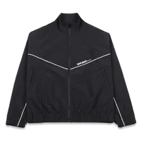 Jinx Team-Chaqueta negra cortavientos Unisex, abrigo deportivo para hombre y mujer, ropa deportiva holgada, Top de manga larga bordado, prendas de vestir exteriores Y2k