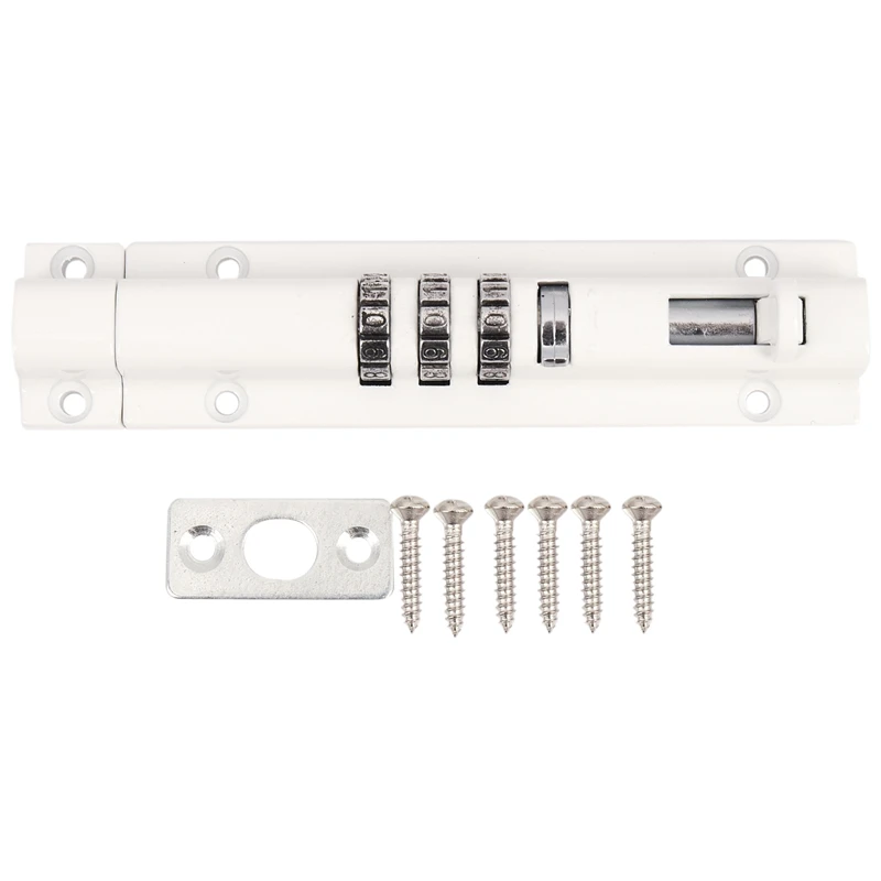 

Horizontal Horizontal Door Bolt Lock Sliding Combination Code Can Be Reset For Gate Garage Cabinet