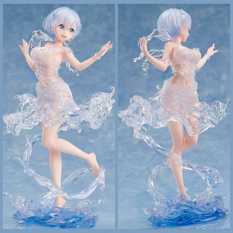 

Re Zero Starting Life in Another World Rem Water Dress Ver Anime Beautiful Girl Figure Boxed Collectible Model Statue Gift