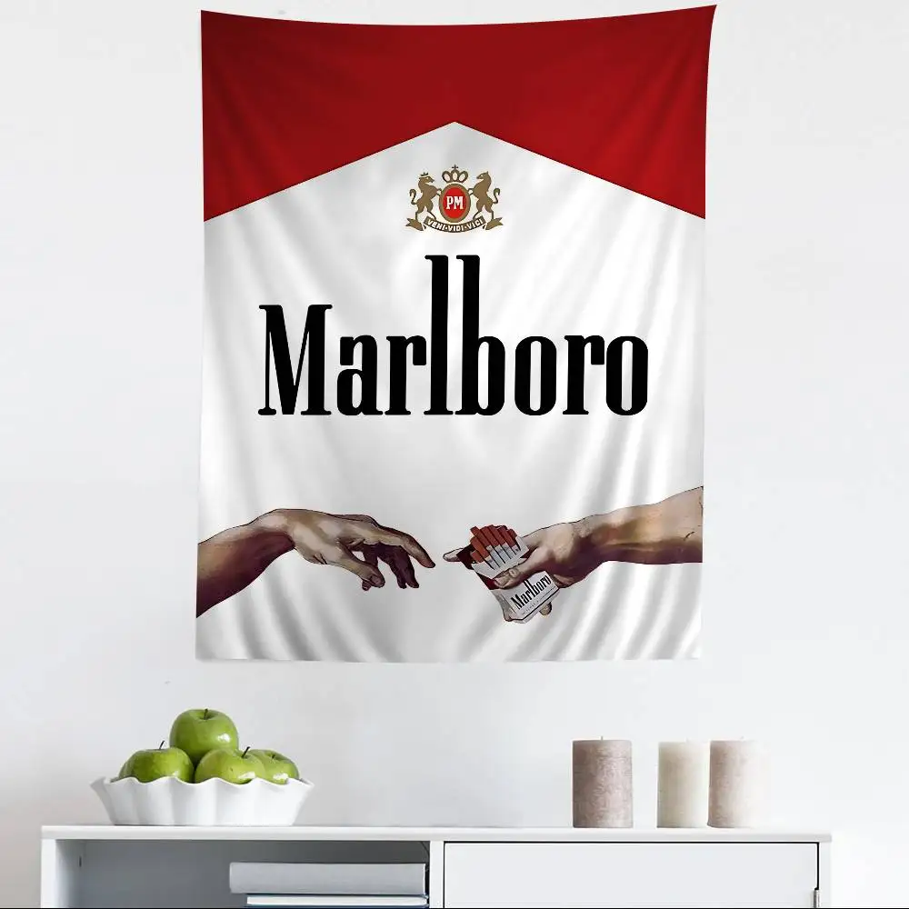 Retro M-MarlboroS-S Hippie Wall Hanging Tapestries Art Science Fiction Room Home Decor Kawaii Room Decor