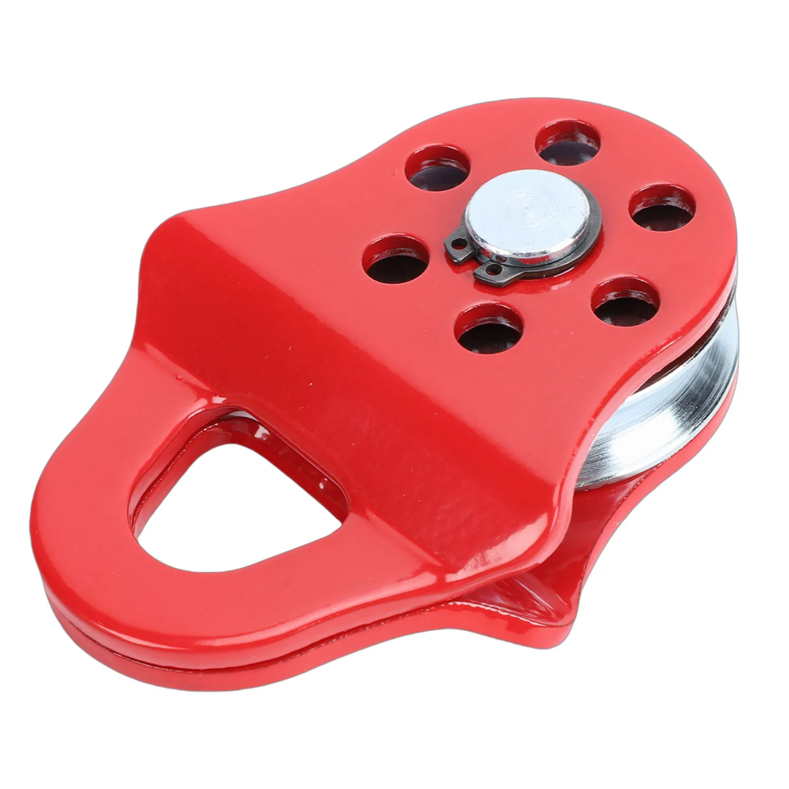1Pc 3T/4T/8T Snatch Block Towing Pulley for Heavy Duty Winch Breaking Force Synthetic Rope Steel Cable for Truck Tractor ATV UTV