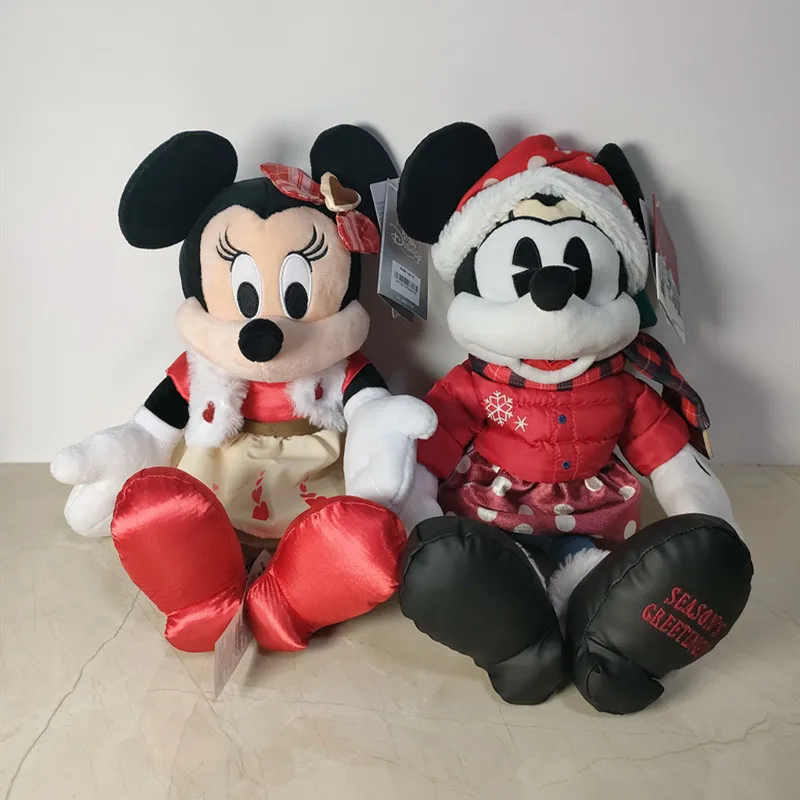 

Original 2Pcs/set Disney Mickey & Minnie Cartoon Plush Toy Dolls 40cm