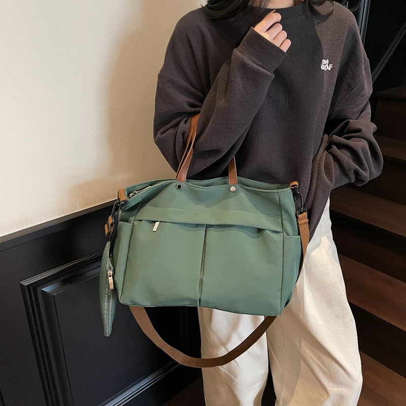 2 قطعة/المجموعة الصالة الرياضية حقيبة اللياقة الرياضة في الهواء الطلق السفر Crossbody الكتف حمل حقائب العمل الكبيرة للنساء الطلاب كتاب حقيبة يد للكمبيوتر المحمول