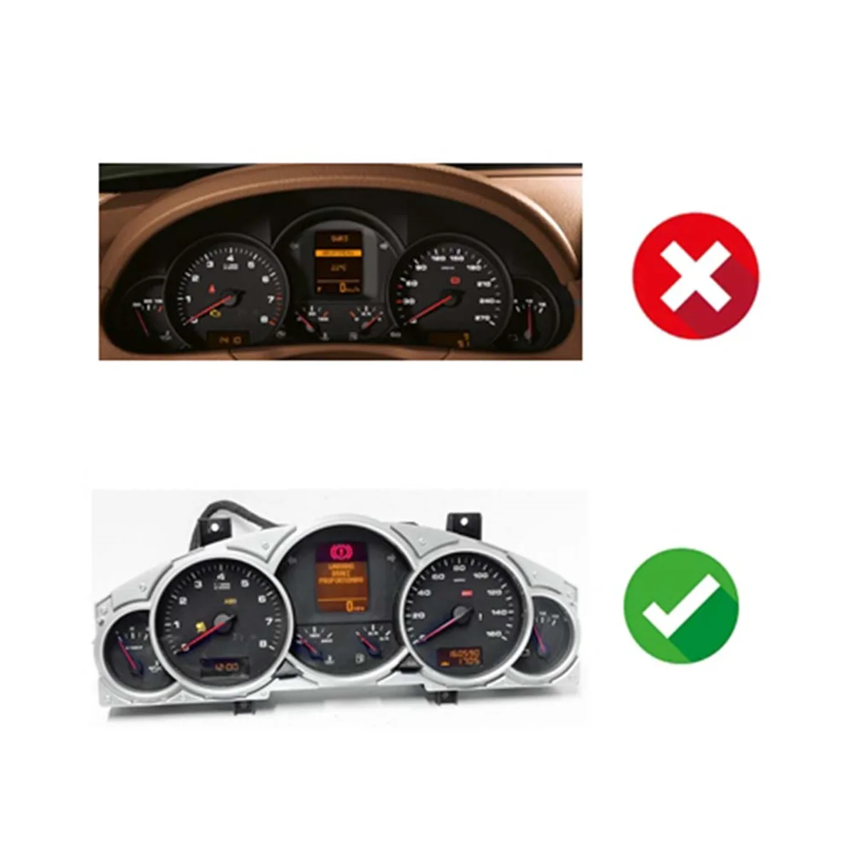 Car Instrument LCD Display 7L6920970D for Touareg Porsche Cayenne S GTS 955 2003-2010 Dash Cluster Speedometer Screen