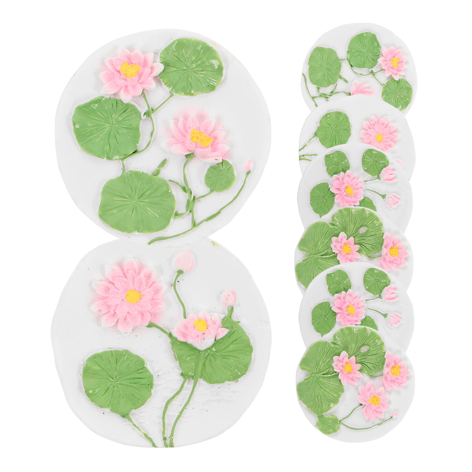 

8 Pcs Simulated Lotus Refrigerator Stickers 3d Magnetic Flower Decor Decorative Fridge Magnets Decors