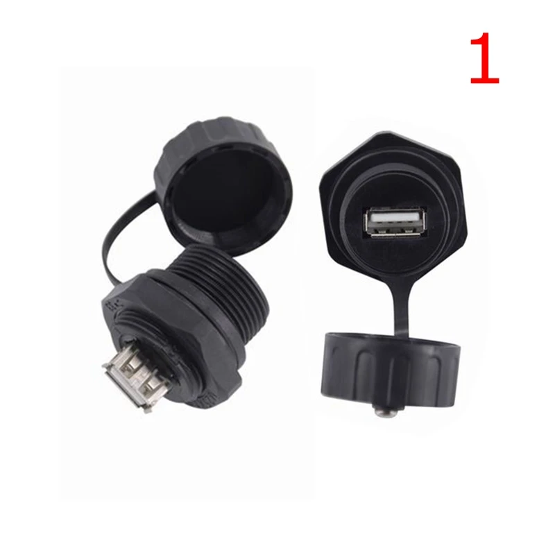 USB 2.0 Waterproof Aviation Plug A Female Socket M20 M25 Panel Mount Adapter to 5Pin XHP Type B Female IP68 Waterproof Connector