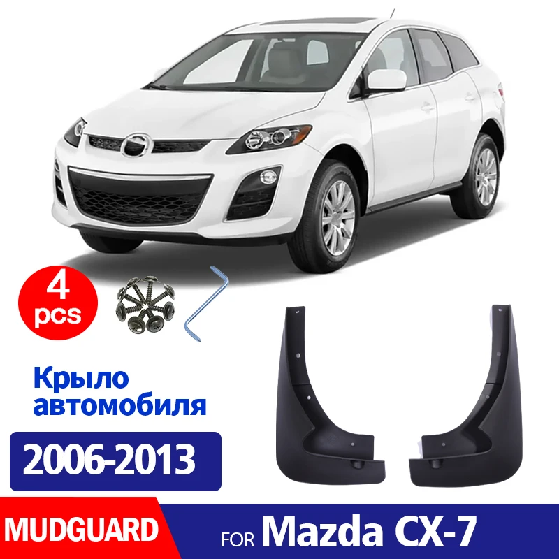 2006 2007 2008 2009 -2013 FOR Mazda CX-7 CX7 Mudguard Fender Mud Flaps Guards Splash Mudflaps Car Accessories Front Rear 4pcs