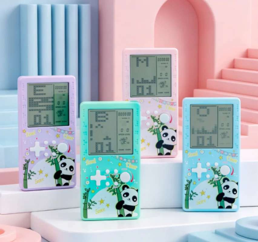 Large Display Handheld Gaming Machine 26 Built-in Retro Puzzle Games Battery Powered Pocket Portable Entertainment Console