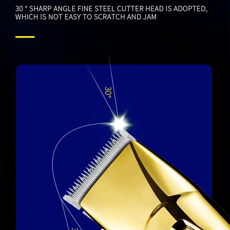 Kemei KM-5096 7000RPM ไฟฟ้า Clippers มากตัดผมช่างตัดผม Precision Cordless Fade ผม Trimmer