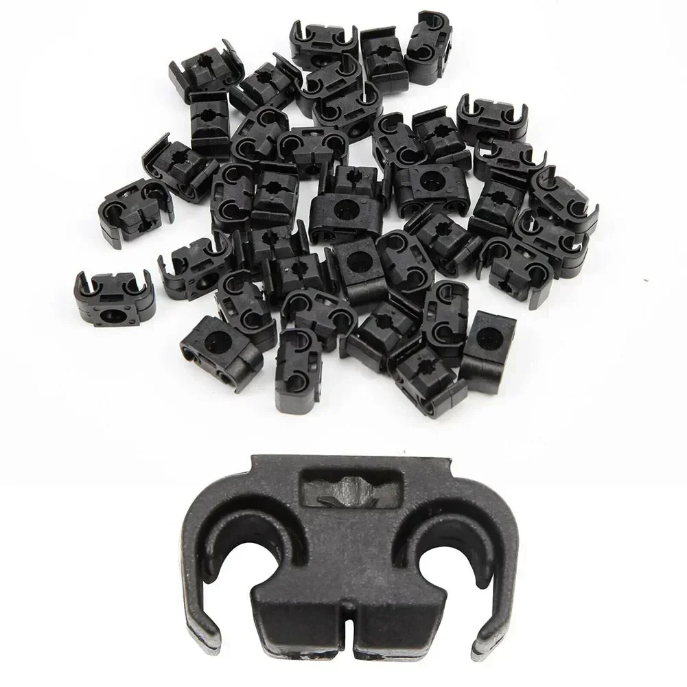 40 Pieces Of Double Brake Cable Clamp Brake Cable Bracket 4.75 Mm Black Model L28 For A4/s4/a6/s6/a8/s8/rs4