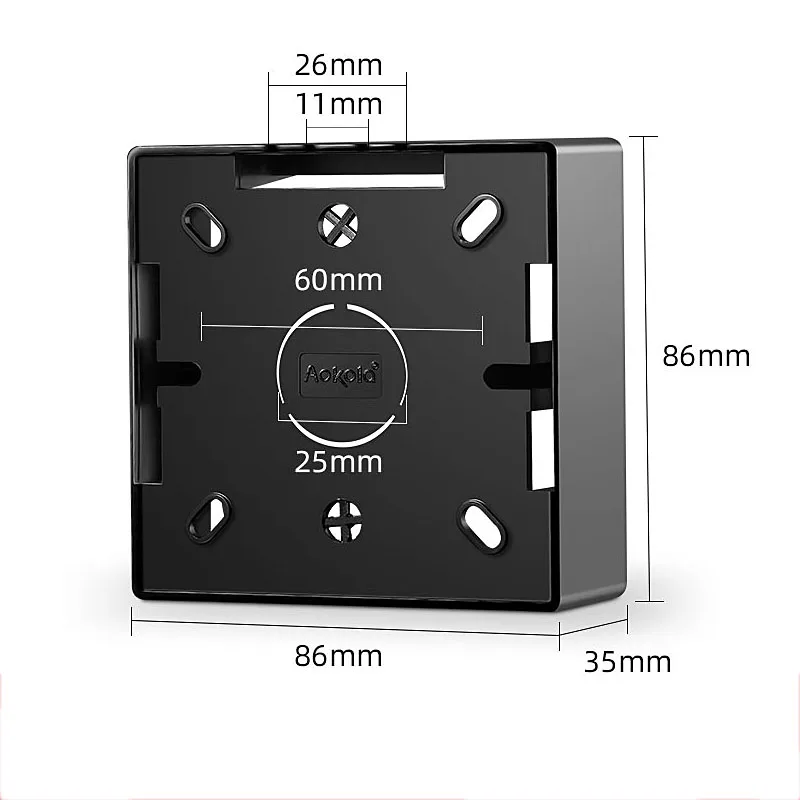 Wall Surface Mounted Installation Box 86 Type Universal Electrical Switch Socket Wire Junction Connecting Box