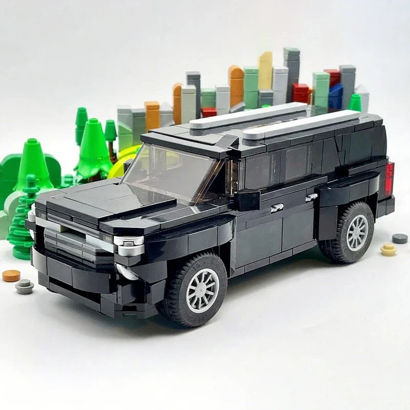 439pcs MOC Bowtie Suburban Black City Champion Supercar Building Blocks Christmas Gift Toy To Develop Patience And Concentration