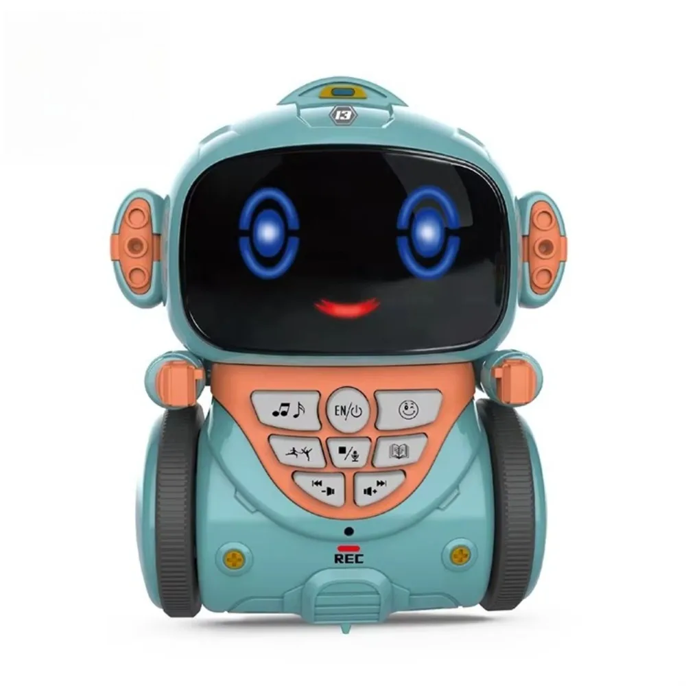 Early Education Interactive Robot English Story Sing Record Toy For Kids Educational Birthday Gift