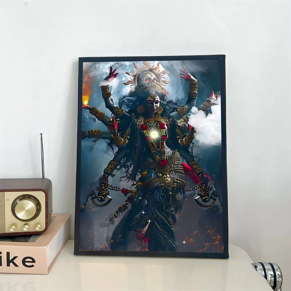 آلهة كالي جاي أما Godde Mahakaali لتقوم بها بنفسك ملصق لاصق ورق أبيض يطبع الملصقات الفنية خمر اللوحة الزخرفية