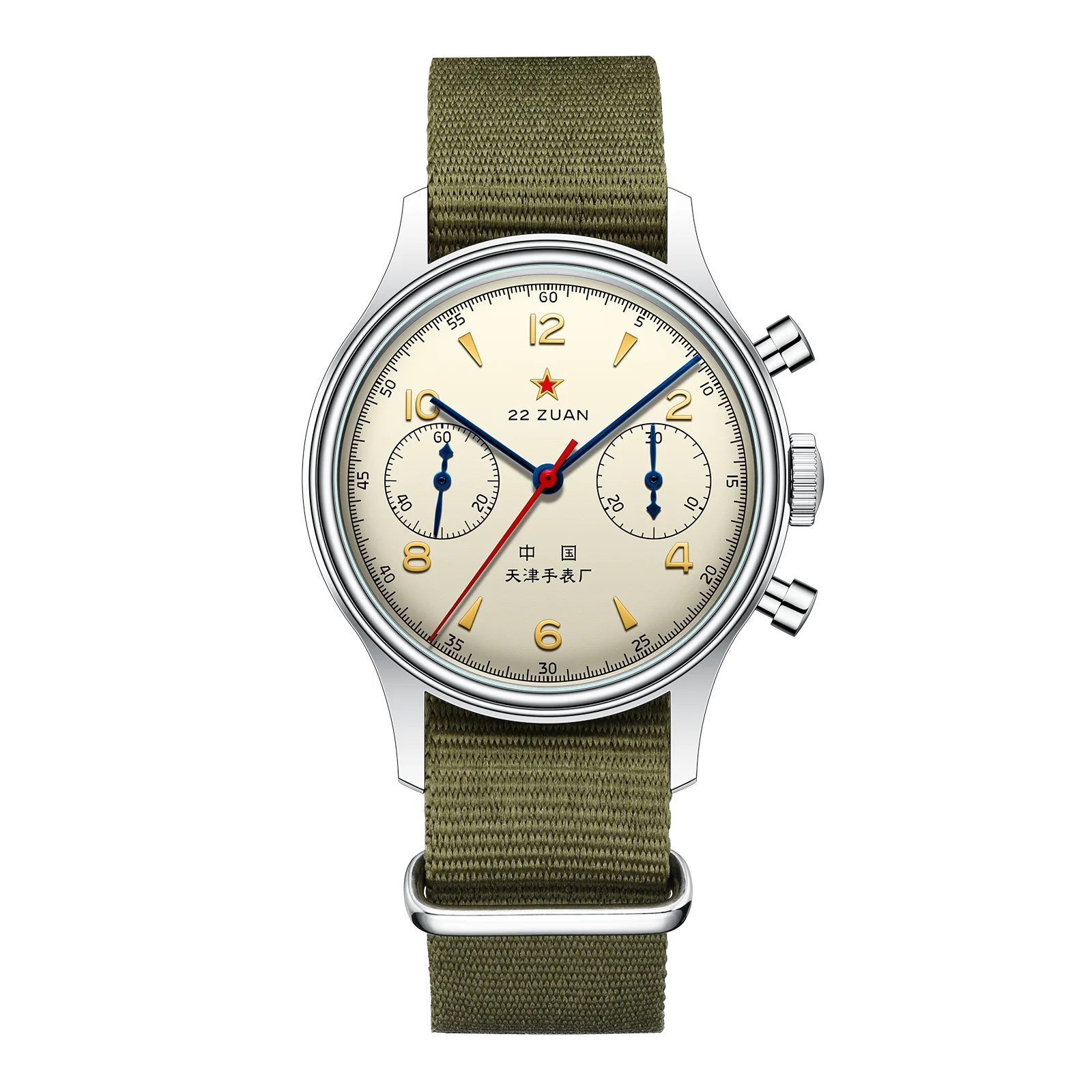 Seagull 1963 International Edition mechanisch herenhorloge Pilot Clock ST1901 Retro chronograaf polshorloge Air Force Aviation Nieuw - afbeelding 2
