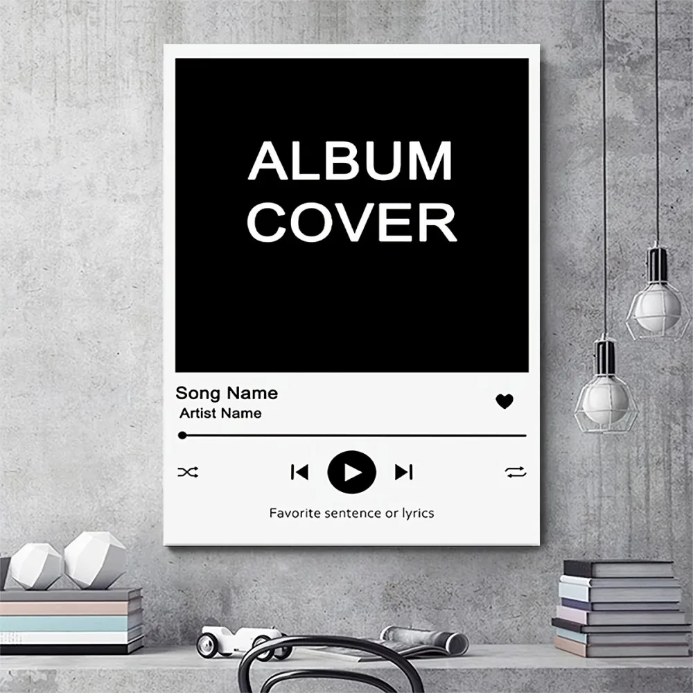 Customizable Music Album Canvas Posters, In Art Deco/Classic/Modern Styles, Tailored To Your Favorite Albums, A Fun Gift.