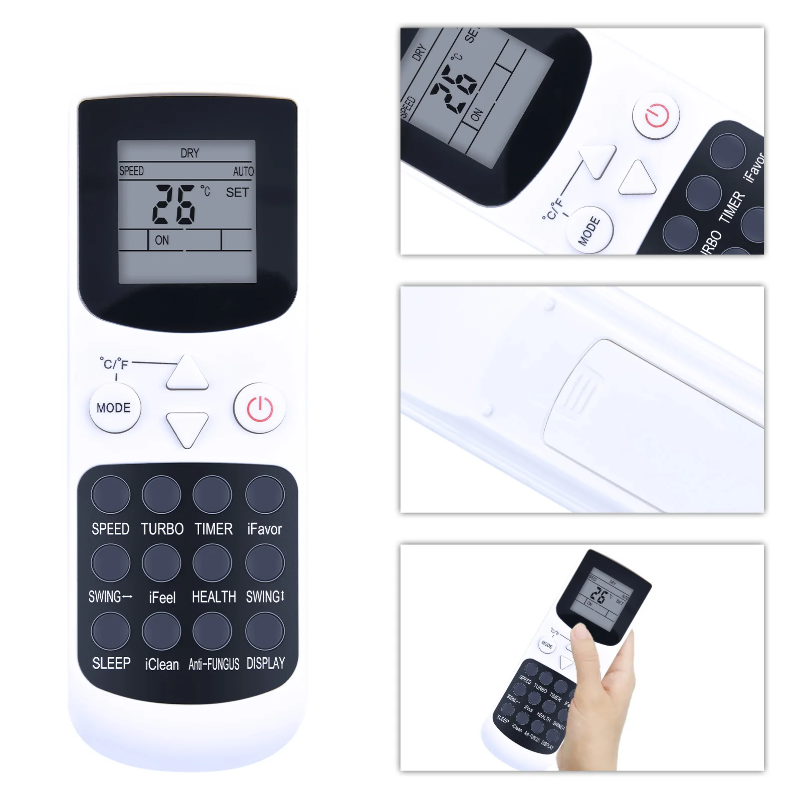 NEW YKR-Q/002E YKR-Q 002E AC AIR CONDITIONING REMOTE CONTROL FOR SUBTROPIC ROYAL CLIMA