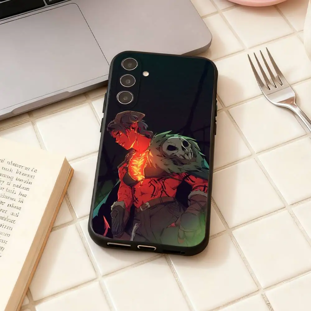 حافظة هاتف Game K-Karlach Baldurs-s G-Gate 3 لهاتف سامسونج جالاكسي A73، A72، A71، A70، A53، A52، A51، أخرى غلاف أسود ناعم