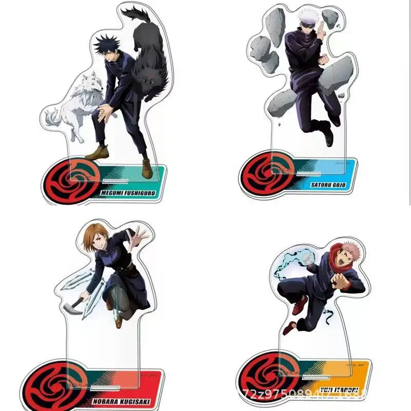 

Anime Jujutsu Kaisen Kugisaki Nobara Satoru Gojo Fushiguro Megumi Itadori Yuji Cosplay Standing Sign Acrylic Xmas Birthday Gift