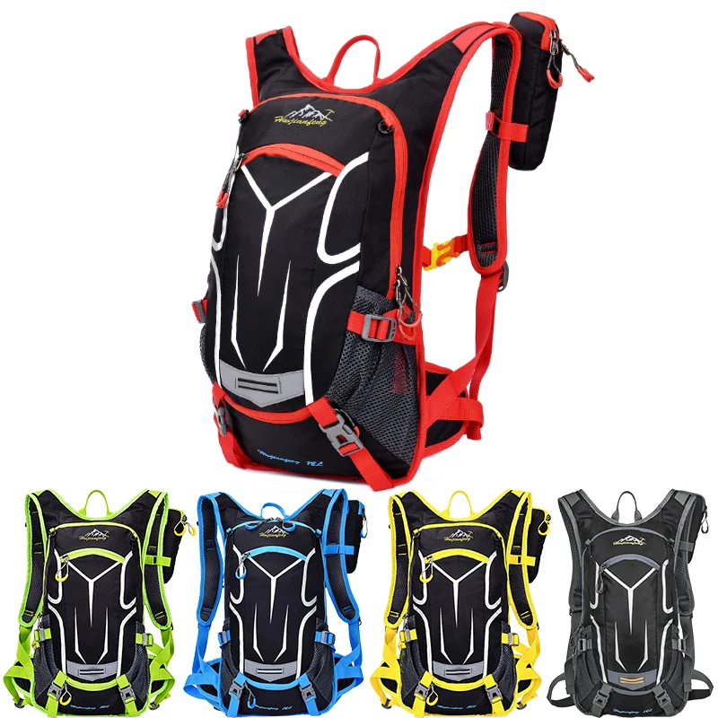 18L Bike Cycling Outdoor Sport Knapsack Running Hiking Climbing Backpack Hydration Water Bag Rucksack Bladder Pack Rain Cover