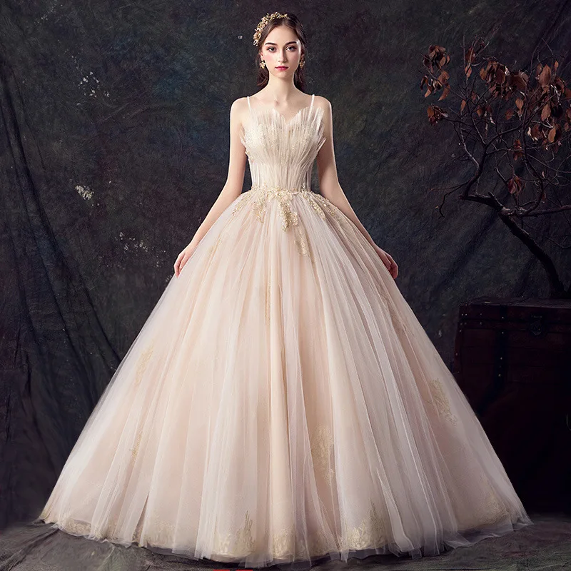 Robe de mariée en dentelle Super magnifique, tenue de bal brillante, nouvel arrivage 2022