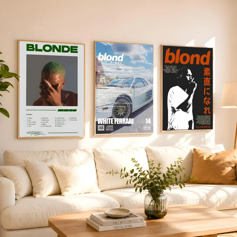 Music Frank O-Ocean Album Art Poster 1PC HD Matte Peel And Stick Wall Decor For Bedroom Living Room Dorm Office