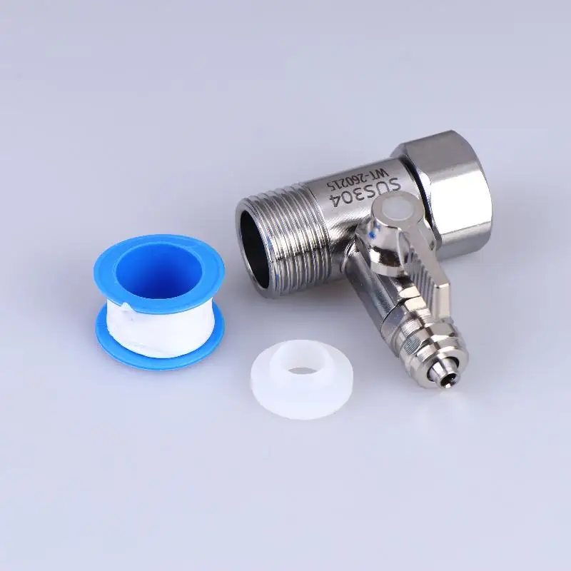 .Hot Sale-1Set Tap Tee B Cold Hot Water Pipes Home Accessories 1/2