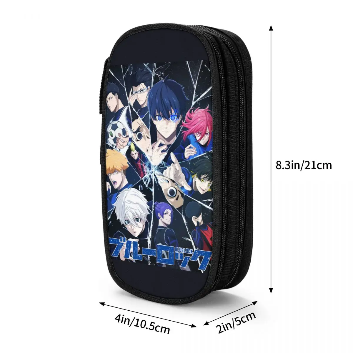 Imagem -06 - Estojo Bonito Anime com Blue Lock Estojo Yoichi Isagi Grandes Bolsas de Armazenamento para Meninas e Meninos Papelaria Escolar Presente para Estudantes