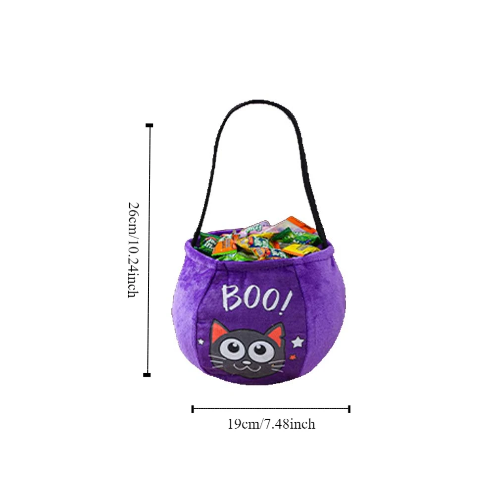 Doek Halloween Snoepzak Geschenken Etui Truc Of Traktatie Pompoen Snoep Emmer Pluche Handtas Gevulde Katoenen Draagtassen Festival