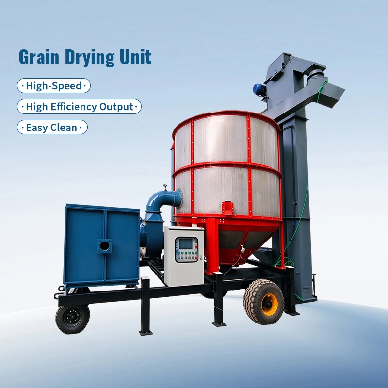 Mobile Grain Drying Unit High Speed And Efficiency Output Easy Clean Portable Corn Wheat Dryer For Farm Use Customized
