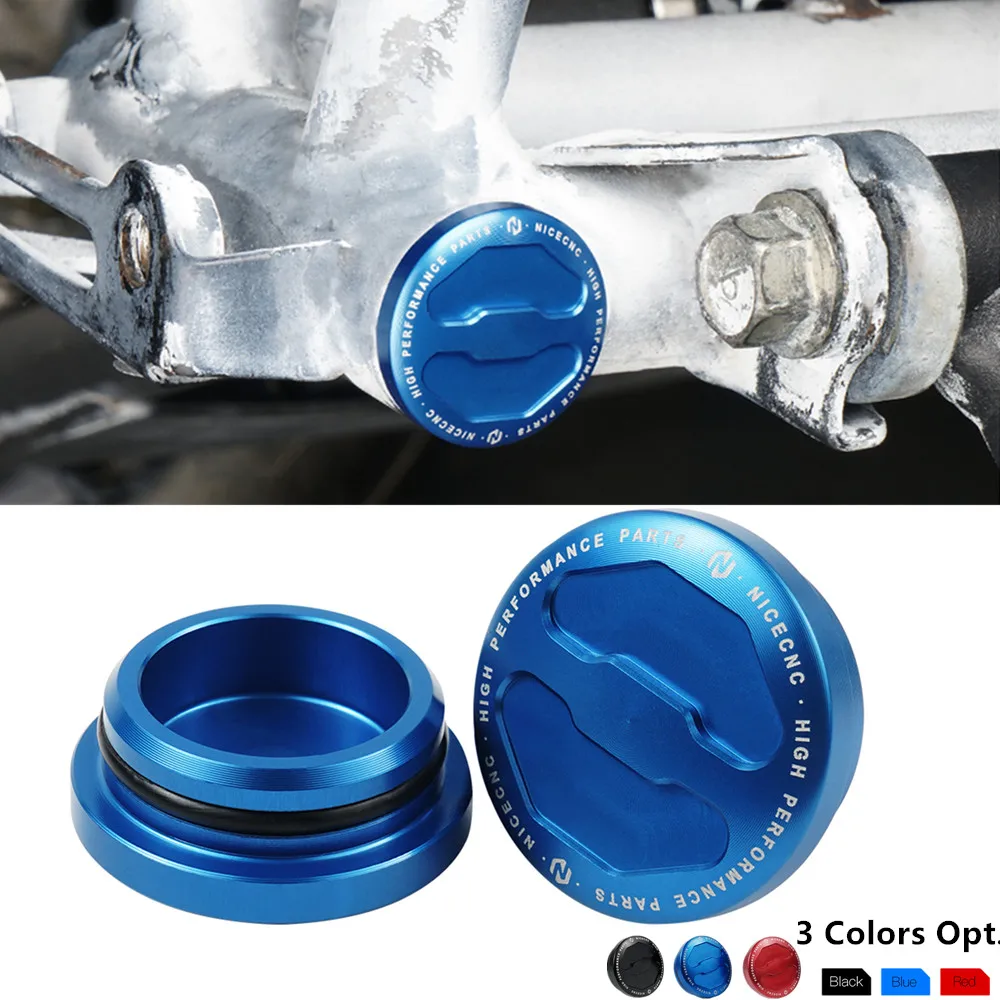 1 Pair Special Shape Plugs for Yamaha Raptor 700 700R All Year Front Frame Plug with O-ring Cover Plug Cap ATV Accessories Blue