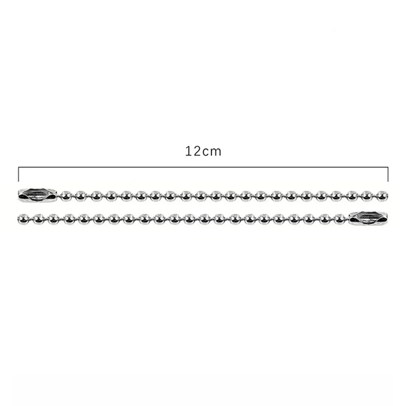 Sliver Ball Bead Chains Metal Fits Key Chain/Dolls/Label Hand Tag Pendant Connector DIY Jewelry Making Chain Buckle Accessorise