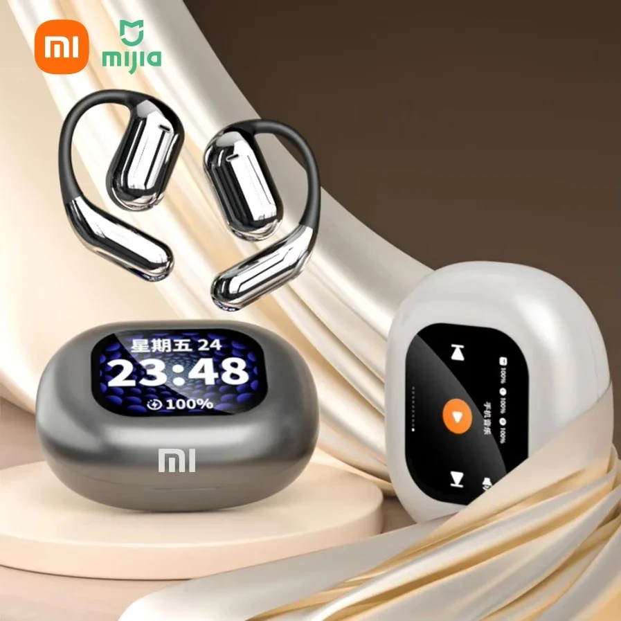 Xiaomi q16pro sem fio bluetooth 5.3 fones de ouvido esportes redução ruído à prova dwaterproof água inteligente tela toque pendurado