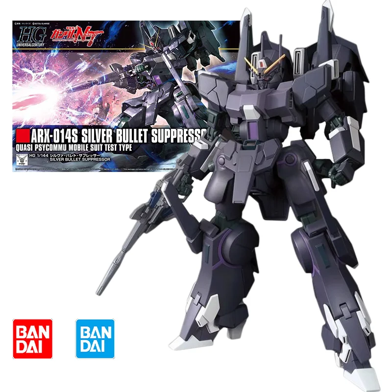 

Bandai HG 1/144 Gundam ARX-014S Model Kit Anime Fighter Assembled Model Anime Action Figure Original Box Toy Gift for Kids