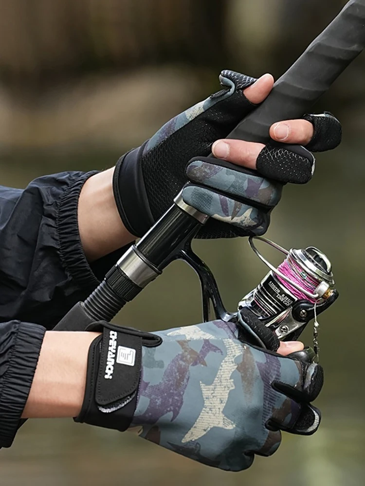AliExpress GTUBIKE Fishing Gloves 3 Cut Fingers Warm Cold Weather Suitable for Men and Women Ice Fishing Fly Fishing Motorcycle Cycling