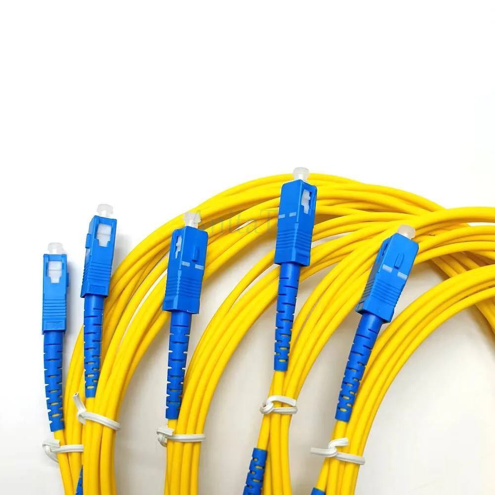 SC to SC UPC Fiber Optical Patch Cable Singlemode Simplex Bend Insensitive 2.0/3.0mm Fiber Optic Cord