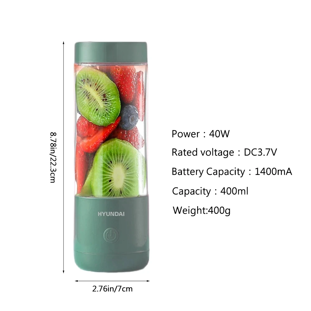 Xiaomi Rechargeable Portable Electric Juicer Blender Smoothies Shake Cup Usb Personal Mini Mixer Fresh Fruit Juice Machine Blend