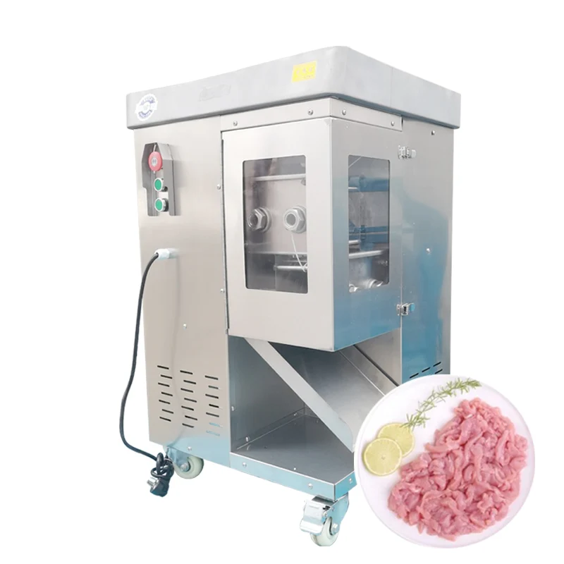 Stainless Steel Meat Slicer Commercial Electric Automatic Fresh Meat Slicer Meat Slicer Shredded Meat Machine