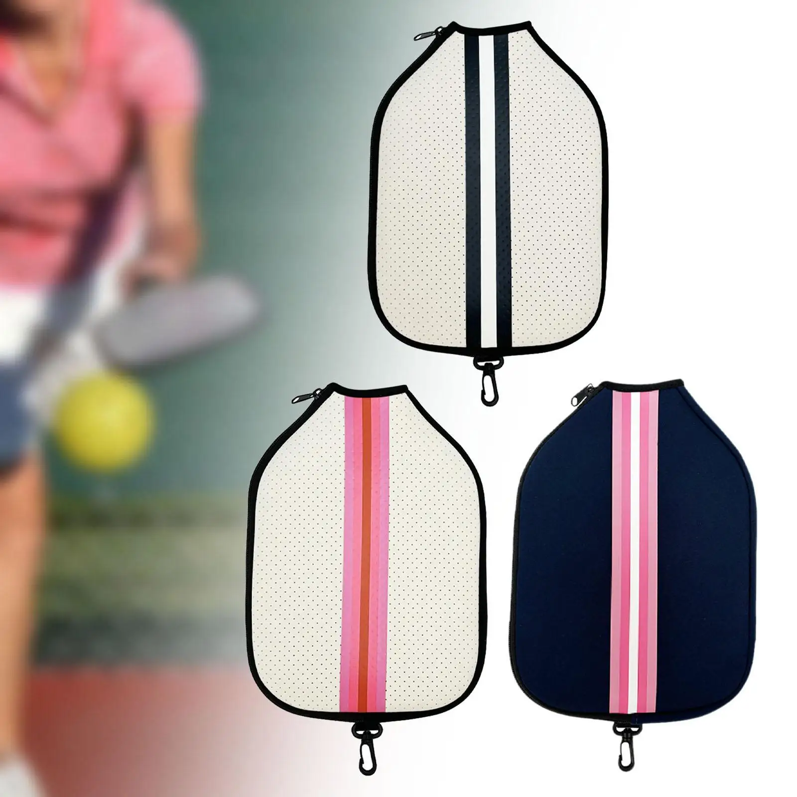 Pokrowiec na wiosło Pickleball, uchwyt do przechowywania, pokrowiec ochronny, przenośny pokrowiec na wiosło Pickleball Pokrowiec na rakietę Pickleball do uprawiania sportu