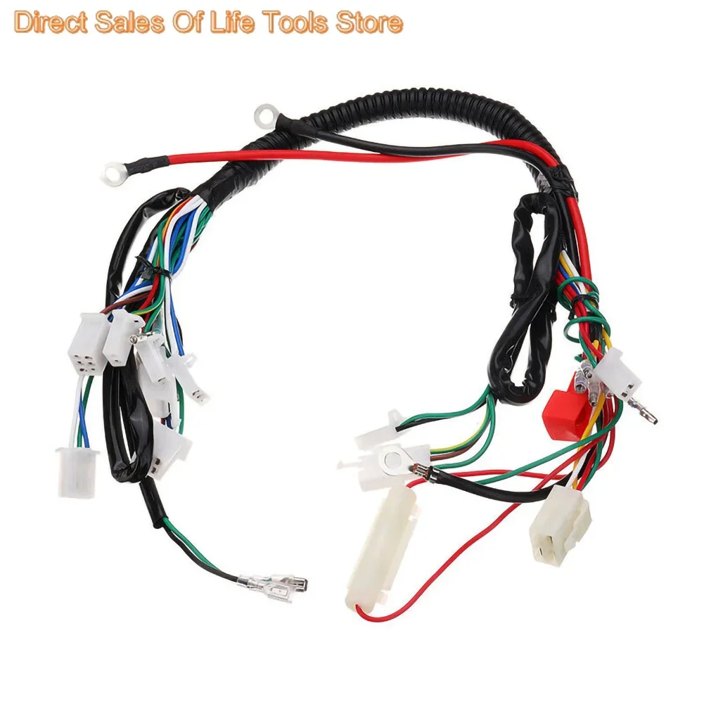 Quad Wire Harness CDI Kit for 50cc 70cc 90cc 110cc 125cc Chinese Electric Start Magneto Flywheel Stator ATV Wire harness