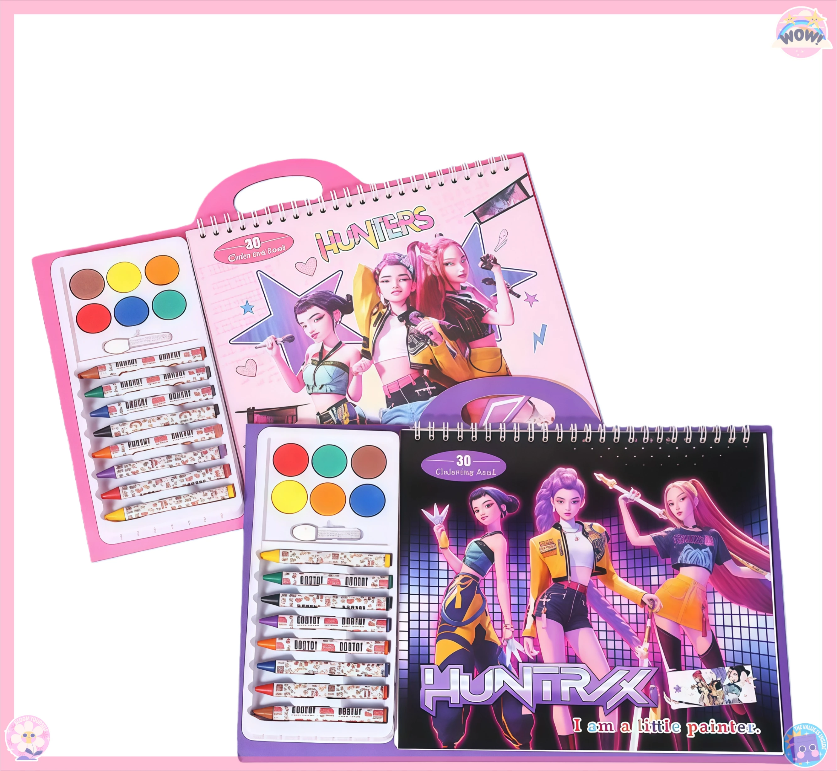 Kinder Zeichnung Festival Geschenk Kpop Anime Devil Hunter Skizzieren Malbuch Line Art Notizbuch für kreative Kinder