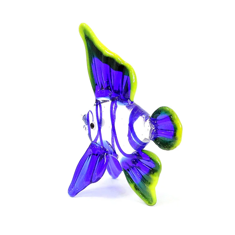 Murano Glass Ocean Fish Figurine Ornaments Cute Sea Animal Small Statue Home Desk Aquarium Decor Collection Holiday Party Gifts
