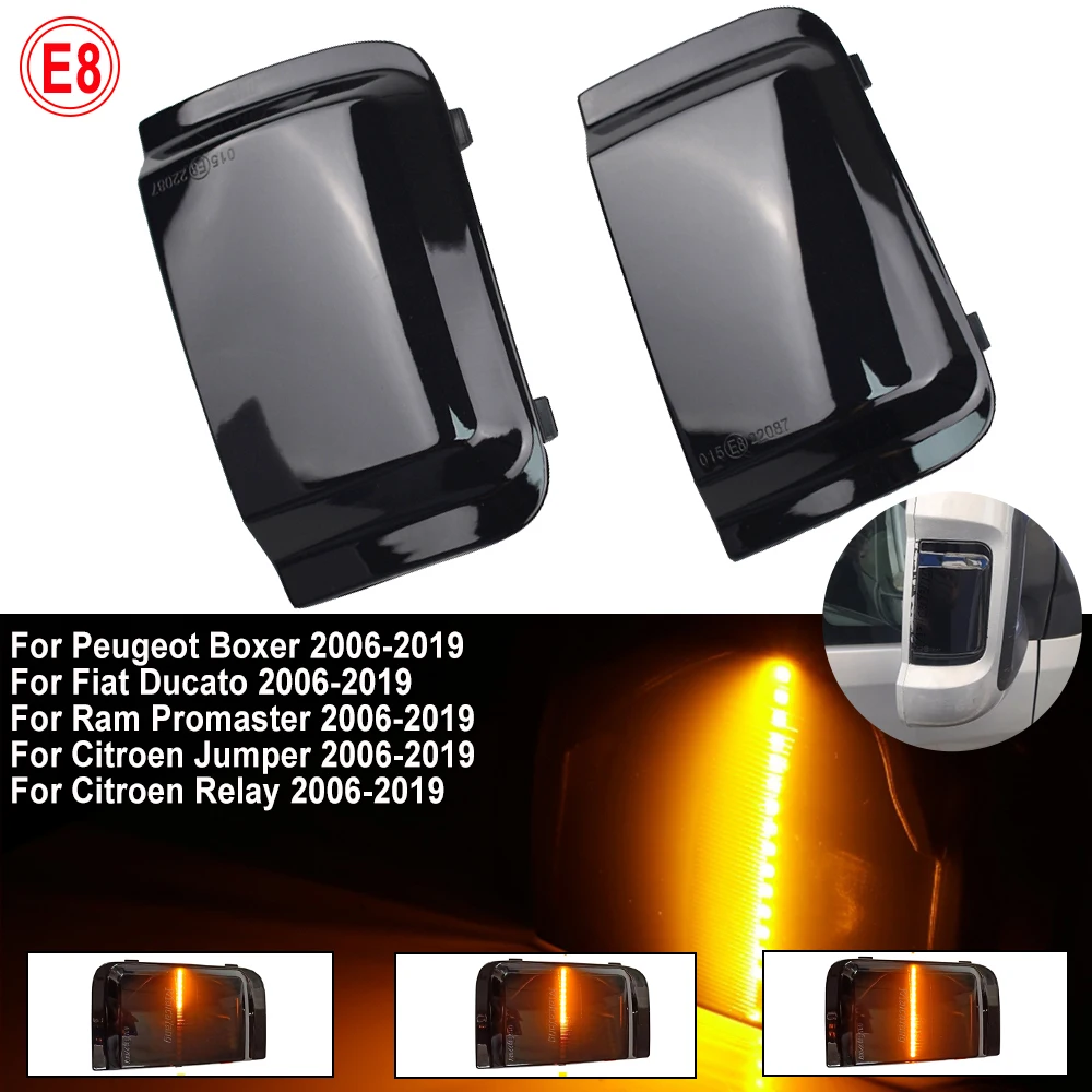 LED Dynamic Side Mirror Indicator Light For Peugeot Boxer For Citroen Jumper RELAY For RAM PROMASTER For Fiat Ducato Truck