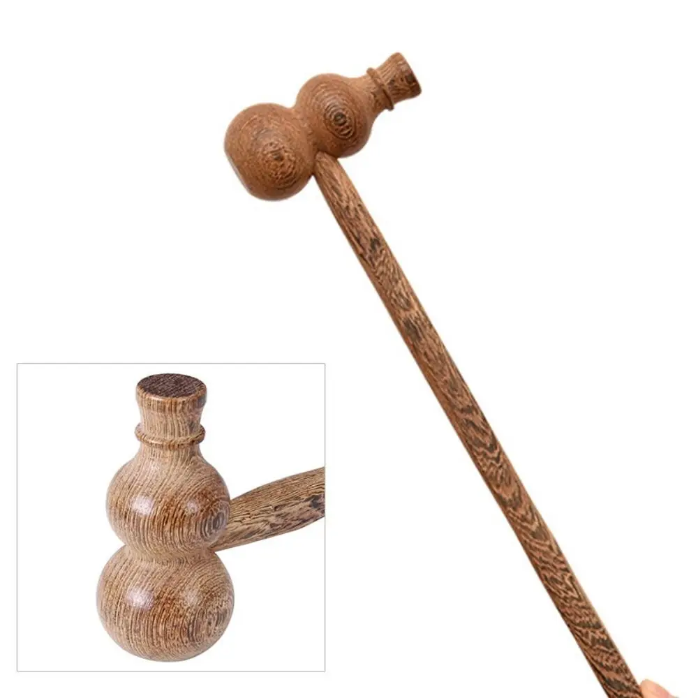 

Wing Wood Wooden Massager Stick Relax Meridian Clap Board Back Massage Hammer Gourd Shape Shoulder Neck Acupoint Beating