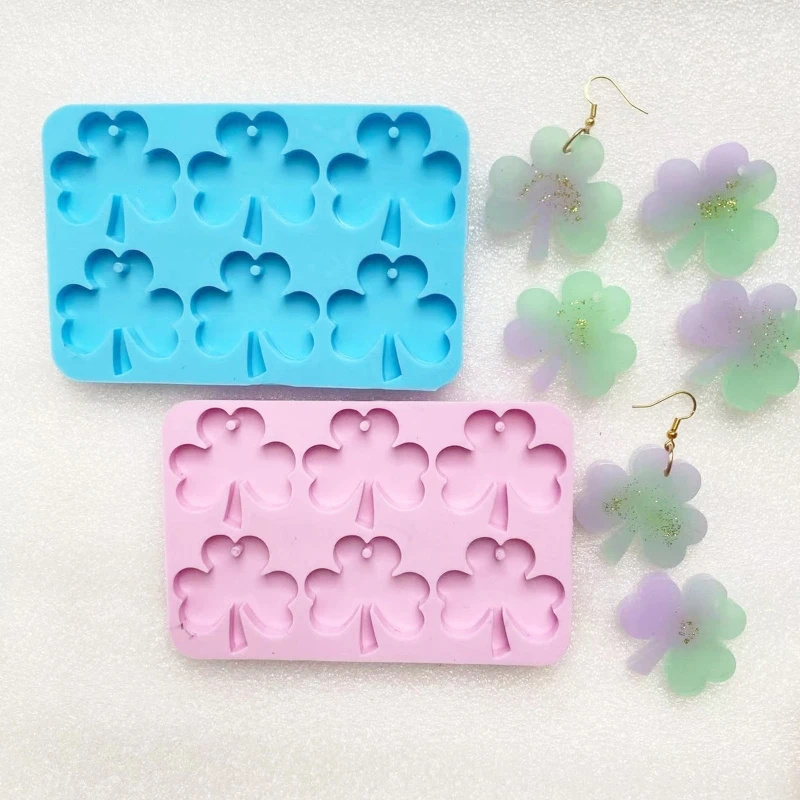 3Pcs Mini for Butterfly Jewelry Resin Mold Clover Epoxy Casting Mould DIY Bracelet Anklet Necklace Pendant Silicone Dropship