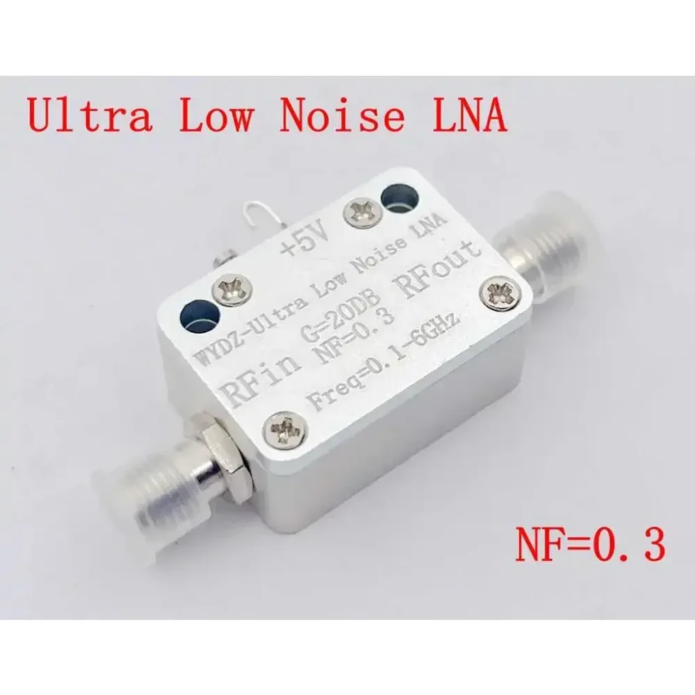 100M-6GHZ 20DB Ultra Low Noise LNA Amplifier NF=0.3 RF Drive Signal Receiver RF POWER Amplifier FM Radio VHF UHF 915MHZ 5.8Ghz