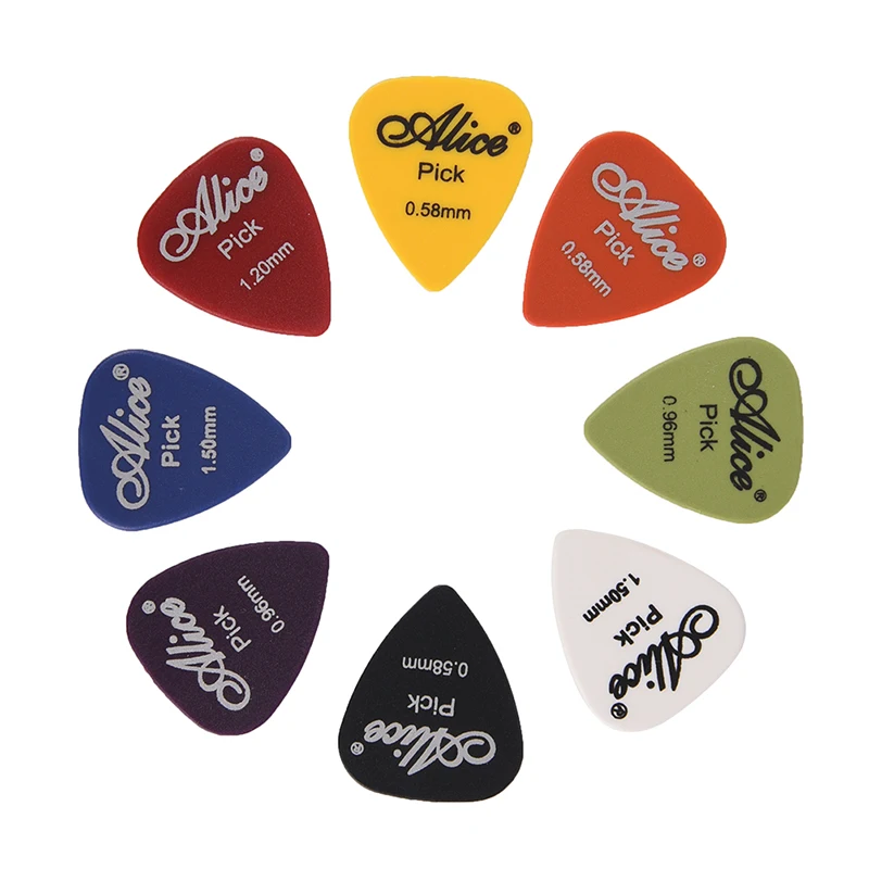 30/50 Pcs ABS Resin Frosted Guitar Plectrums Acoustic Music Guitar Picks Finger Paddle Multiple Thickness Boxed