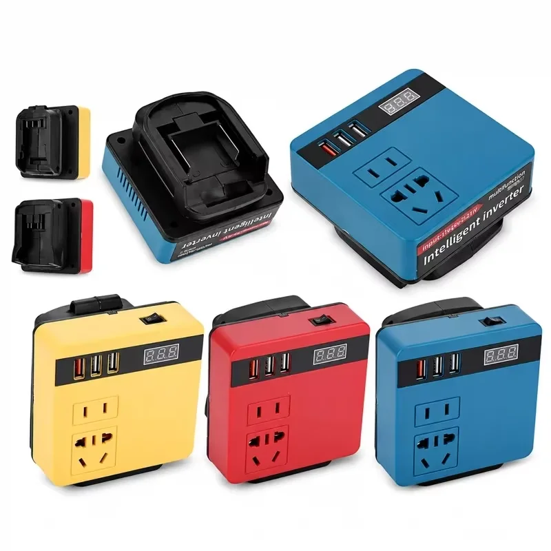 HTMCK Multi Function Lithium Battery Inverter D C 21V To AC 220V Outdoor Work Inverter with Intelligent Fast Charging