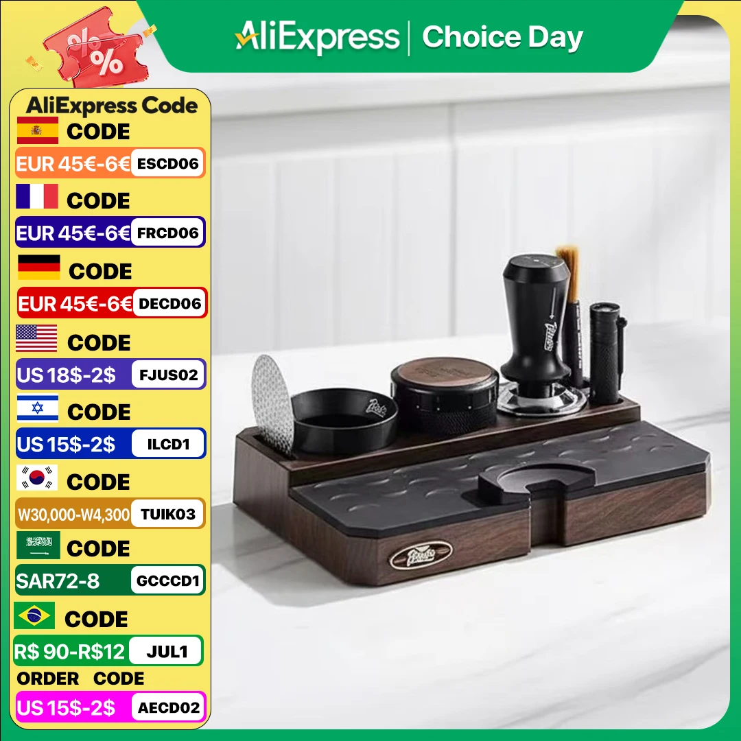 51-58mm ABS Coffee Portafilters Holder Coffee Filter Rack Espresso Tamper Mat Stand Cafe Tools Coffee Accessories for Barista