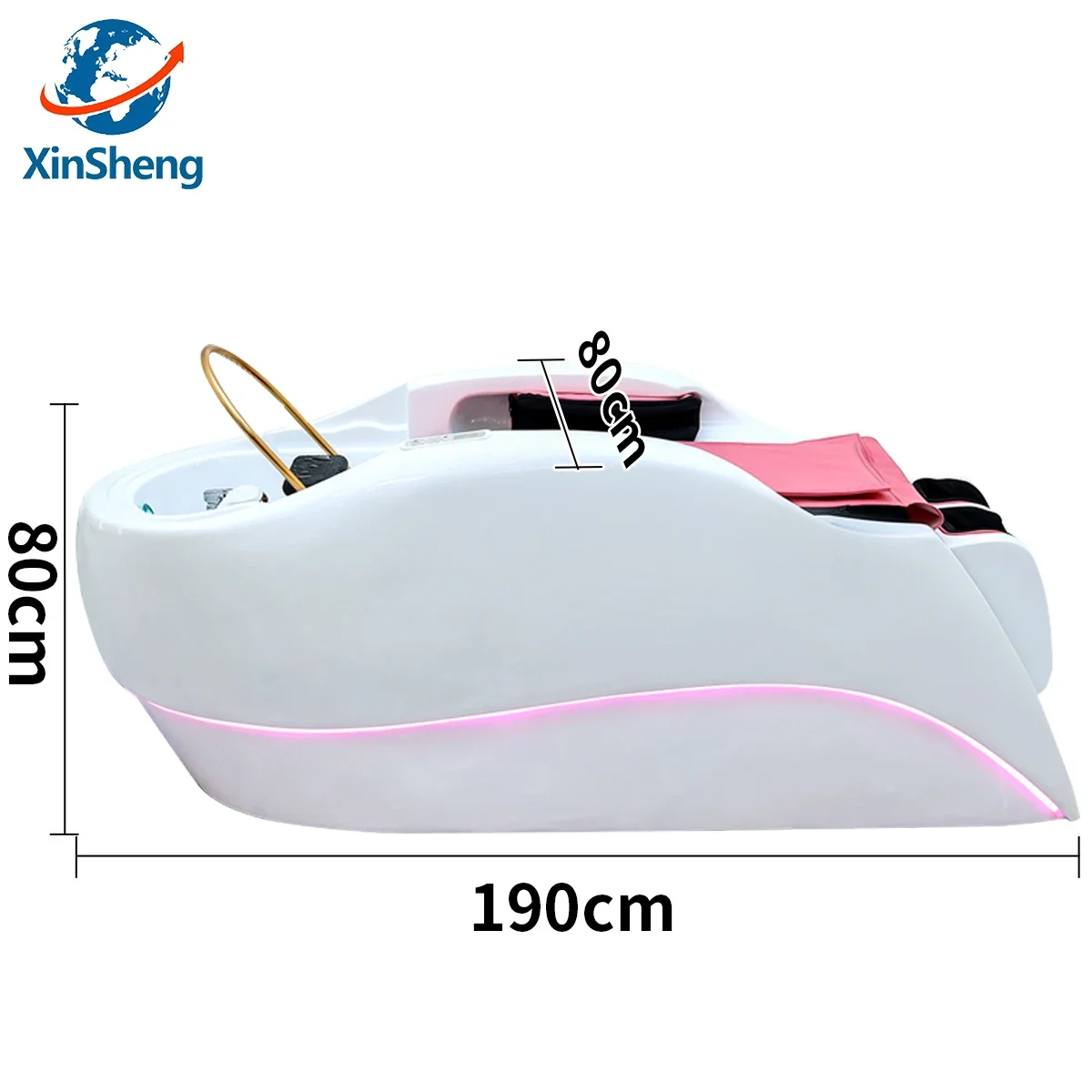 سرير XinSheng المتكامل لغسل الشعر والتدليك مع ماكينة تبخير سبا للرأس، أثاث كهربائي تجاري لصالون الشعر #6
